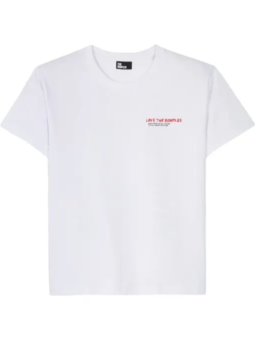 The Kooples White 'Love the Kooples' Graphic Crew Neck T-Shirt size small